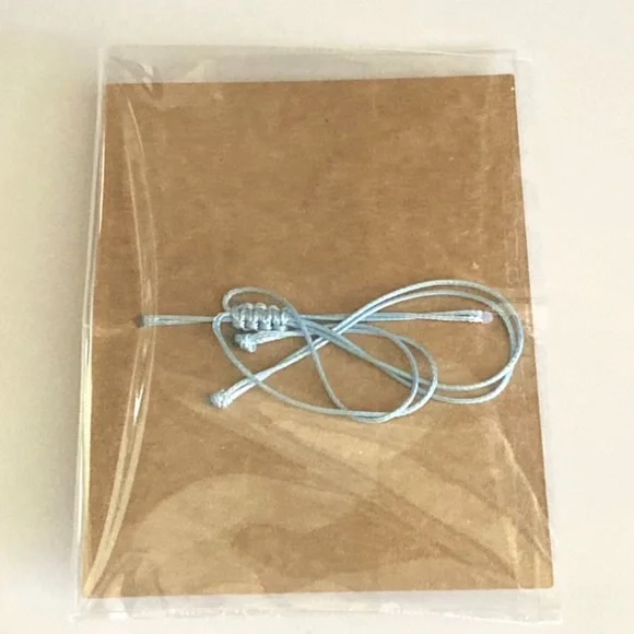 NEW Boho Light Blue Druzy Cord Bracelet - Picture 3 of 3